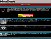 Tablet Screenshot of menzone.cz